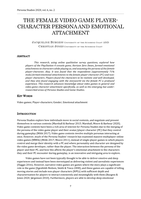 The Female Video Game Player Character Persona and Emotional Attachment
