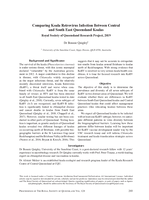 Comparing koala retrovirus infection between central and south east Queensland koalas royal society of Queensland research project, 2019