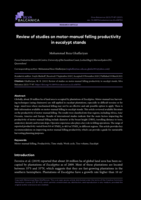 Review of studies on motor-manual felling productivity in eucalypt stands