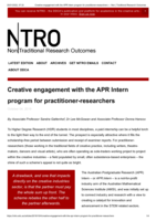 Creative engagement with the APR Intern program for practitioner-researchers
