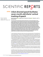 Infant-directed speech facilitates seven-month-old infants' cortical tracking of speech