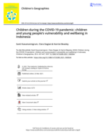 Children during the COVID-19 pandemic: children and young people’s vulnerability and wellbeing in Indonesia