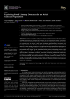 Exploring Food Literacy Domains in an Adult Samoan Population