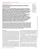 Latitude dictates plant diversity effects on instream decomposition