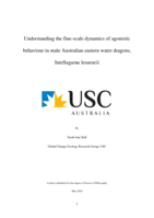 Understanding the fine-scale dynamics of agonistic behaviour in male Australian eastern water dragons, Intellagama lesueurii