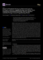 Impact of Roadside Drying on Delivered Costs for Eucalyptus globulus Logging Residue and Whole Trees Supplying a Hypothetical Energy Plant in Western Australia Using a Linear-Programming Model