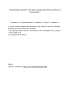 Understanding what works in the police management of child sex offenders in the community