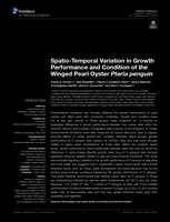 Spatio-Temporal Variation in Growth Performance and Condition of the Winged Pearl Oyster Pteria penguin