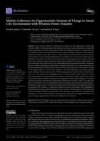 Mobile Collectors for Opportunistic Internet of Things in Smart City Environment with Wireless Power Transfer