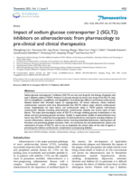 Impact of sodium glucose cotransporter 2 (SGLT2) inhibitors on atherosclerosis: from pharmacology to pre-clinical and clinical therapeutics