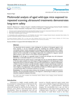 Multimodal analysis of aged wild-type mice exposed to repeated scanning ultrasound treatments demonstrates long-term safety