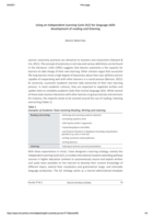Using an Independent Learning Cycle (ILC) for language skills development of reading and listening