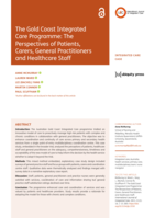 The Gold Coast Integrated Care Programme: The Perspectives of Patients, Carers, General Practitioners and Healthcare Staff