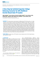 A New Step-Up Switched-Capacitor Voltage Balancing Converter for NPC Multilevel Inverter-Based Solar PV System
