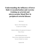 Understanding the influence of lower limb revascularisation and exercise training on arterial and microvascular blood flow in peripheral arterial disease
