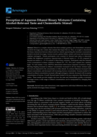 Perception of Aqueous Ethanol Binary Mixtures Containing Alcohol-Relevant Taste and Chemesthetic Stimuli