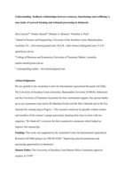 Understanding feedback relationships between resources, functionings and well-being: a case study of seaweed farming and artisanal processing in Indonesia