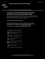 Book Review: Psychosis, trauma and dissociation: evolving perspectives on severe psychopathology: edited by Andrew Moskowitz PhD, Martin J. Dorahy PhD, Ingo Schäfer MD, MPH, Hoboken, NJ: John Wiley & Sons, 2018, $66.78 (Hardcover) pp 455; Print ISBN:9781119952855, Online ISBN:9781118585948