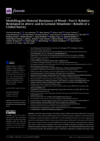 Modelling the Material Resistance of Wood—Part 3: Relative Resistance in above and in Ground Situations—Results of a Global Survey