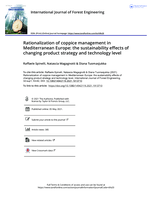 Rationalization of coppice management in Mediterranean Europe: the sustainability effects of changing product strategy and technology level