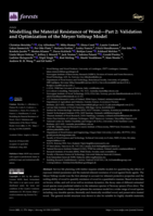 Modeling the Material Resistance of Wood—Part 2: Validation and Optimization of the Meyer-Veltrup Model