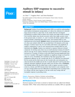 Auditory ERP response to successive stimuli in infancy