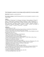 Hemispheric asymmetry in ocean change and the productivity of ecosystem sentinels