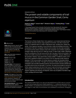The protein and volatile components of trail mucus in the Common Garden Snail, Cornu aspersum