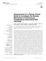 Requirements for a Robust Animal Model to Investigate the Disease Mechanism of Autoimmune Complications Associated With ARF/RHD