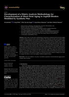 Development of a Matrix Analysis Methodology for Characterization of Short-Term Aging in Asphalt Binders Modified by Synthetic Wax