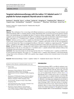 Targeted radioimmunotherapy with the iodine-131-labeled caerin 1.1 peptide for human anaplastic thyroid cancer in nude mice