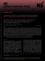 A Mediterranean lifestyle is associated with favourable cardiometabolic markers in people with non-dialysis dependent chronic kidney disease