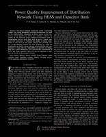 Power Quality Improvement of Distribution Network Using BESS and Capacitor Bank