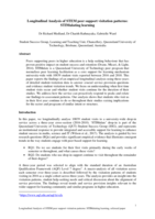 Longitudinal Analysis of STEM peer support visitation patterns: STIMulating learning