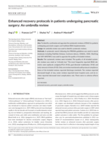 Enhanced recovery protocols in patients undergoing pancreatic surgery: An umbrella review