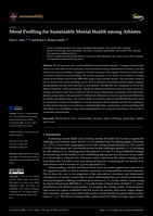 Mood Profiling for Sustainable Mental Health among Athletes