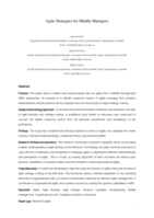 Agile strategies for middle managers