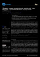 Self-Rated Aversion to Taste Qualities and the PROP Taster Phenotype Associate with Alcoholic Beverage Intake and Preference