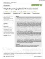 Using leading and lagging indicators for forest restoration