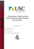 Biomechanics of highly proficient Karate practitioners during changing task constraints