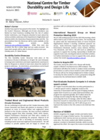 National Centre for Timber Durability and Design Life (NCTDDL) Newsletter, Volume 3, No. 4, Winter 2021
