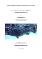Applications of Biotechnology to Support Giant Grouper Aquaculture