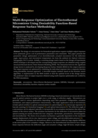 Multi-Response Optimization of Electrothermal Micromirror Using Desirability Function-Based Response Surface Methodology