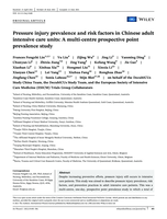 Pressure injury prevalence and risk factors in Chinese adult intensive care units: A multi-centre prospective point prevalence study