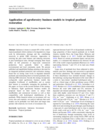 Application of agroforestry business models to tropical peatland restoration