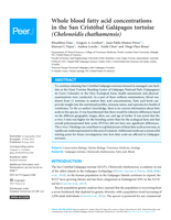 Whole blood fatty acid concentrations in the San Cristóbal Galápagos tortoise (Chelonoidis chathamensis)