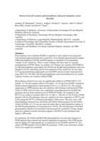 Glucocorticoid receptor polymorphisms and post-traumatic stress disorder