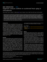 Epigenetic analysis confirms no accelerated brain aging in schizophrenia