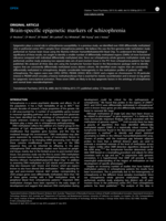 Brain-specific epigenetic markers of schizophrenia