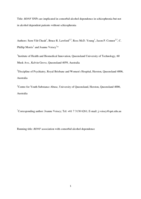 BDNF SNPs are implicated in comorbid alcohol dependence in schizophrenia but not in alcohol-dependent patients without schizophrenia